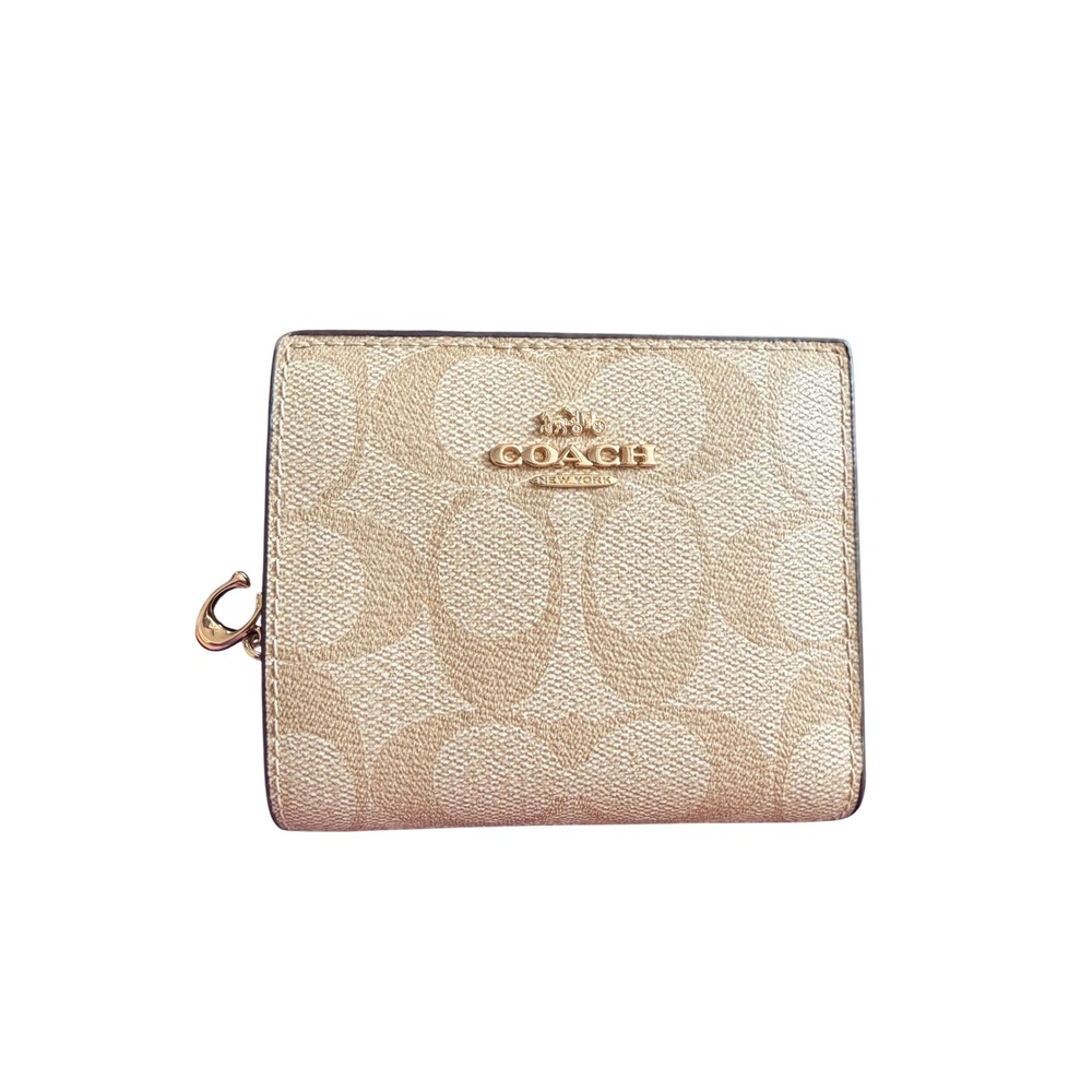 Coach Snap Wallet in Signature Canvas (Style C3309)
